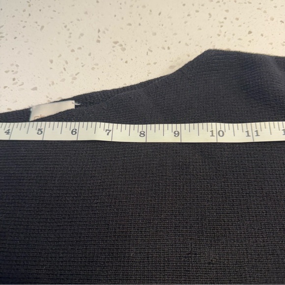 Chico’s Melissa Fringe Poncho Sweater One Size Faux Leather Fringe - Picture 12 of 12